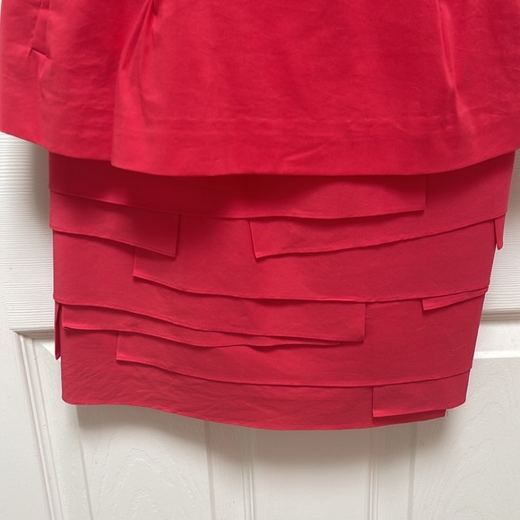 BCBGmaxazria red strapless dress, BCBG, size 02 - Picture 3 of 6